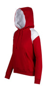 Ladies/Juniors Shoulder Contrast Panel Hoodie - kustomteamwear.com