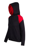 Ladies/Juniors Shoulder Contrast Panel Hoodie - kustomteamwear.com