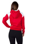 Ladies/Juniors Shoulder Contrast ZIP Hoodie - kustomteamwear.com