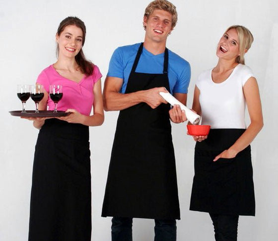 Long Waist Apron - 190 gsm poly/cotton - kustomteamwear.com