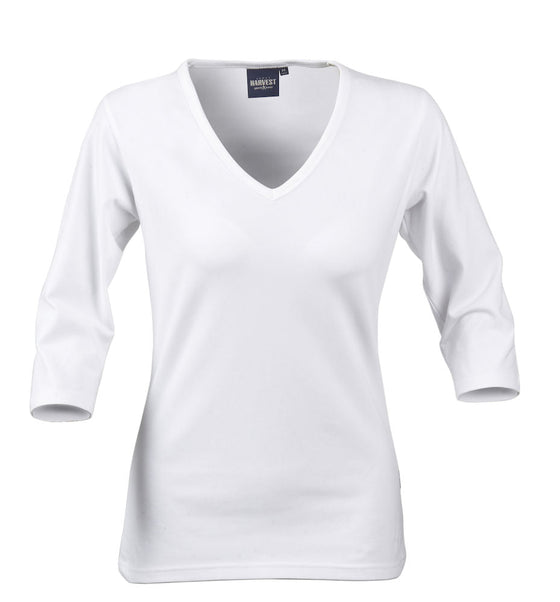 Lynn Women's V-Neck 3/4 Tee - kustomteamwear.com