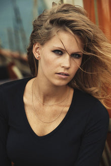  Lynn Women's V-Neck 3/4 Tee - kustomteamwear.com