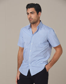  M7231 Men's Balance Stripe Short Sleeve Shirt - kustomteamwear.com