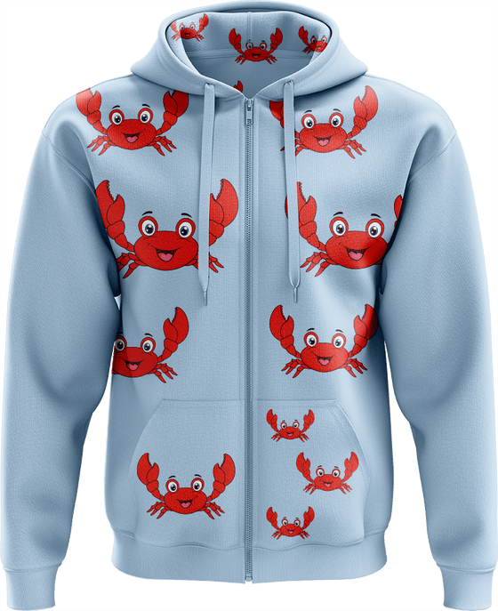 Maddy MudCrab Full Zip Hoodies Jacket - fungear.com.au