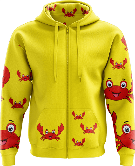 Maddy MudCrab Full Zip Hoodies Jacket - fungear.com.au