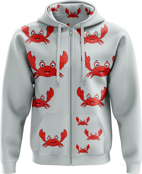 Maddy MudCrab Full Zip Hoodies Jacket - fungear.com.au