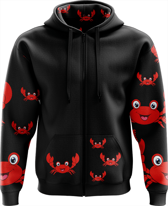 Maddy MudCrab Full Zip Hoodies Jacket - fungear.com.au