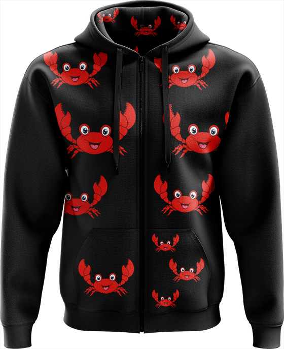 Maddy MudCrab Full Zip Hoodies Jacket - fungear.com.au