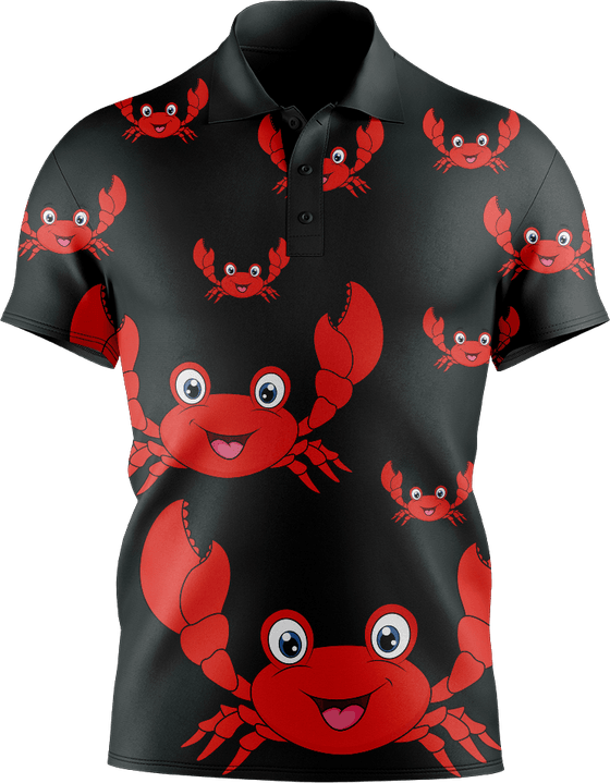 Maddy MudCrab Men's Short Sleeve Polo - fungear.com.au