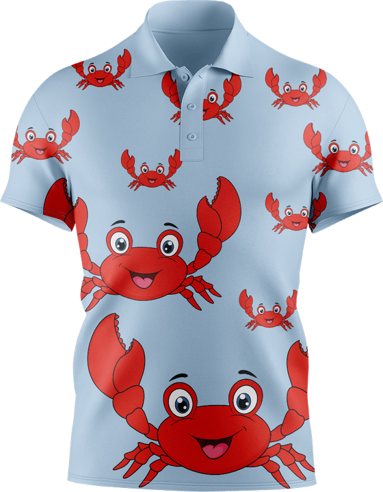 Maddy MudCrab Men's Short Sleeve Polo - fungear.com.au