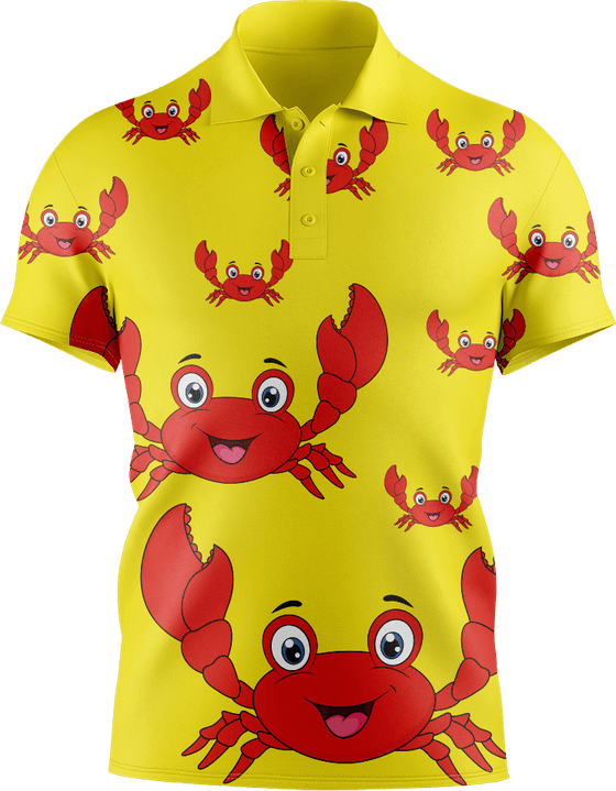 Maddy MudCrab Men's Short Sleeve Polo - fungear.com.au