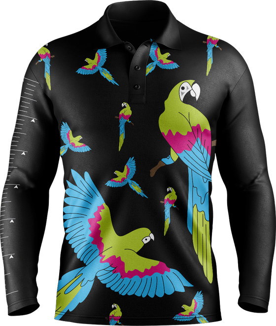 Majestic Macaw Fishing Shirts - fungear.com.au