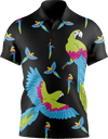 Majestic Macaw Men's Short Sleeve Polo - fungear.com.au