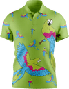 Majestic Macaw Men's Short Sleeve Polo - fungear.com.au