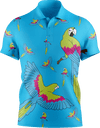 Majestic Macaw Men's Short Sleeve Polo - fungear.com.au