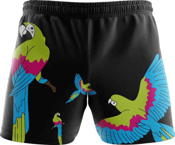 Majestic Macaw Shorts - fungear.com.au