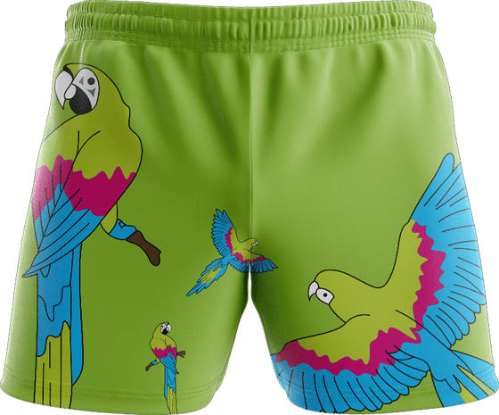 Majestic Macaw Shorts - fungear.com.au