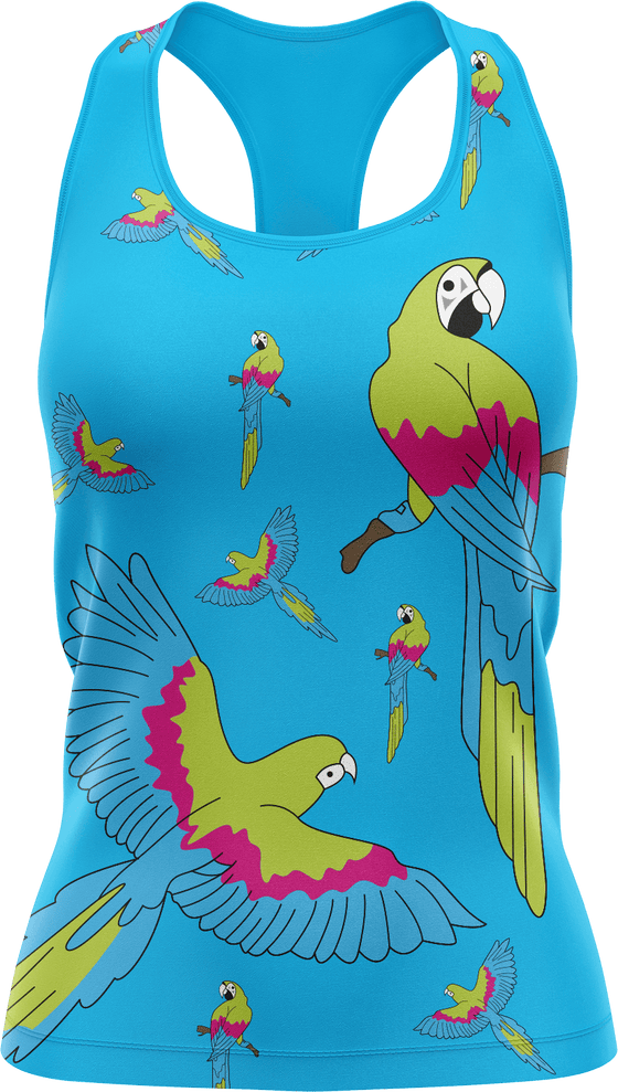 Majestic Macaw Singlets - fungear.com.au