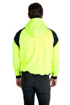 Men Shoulder Contrast Panel Hoodie - WORKWEAR - kustomteamwear.com