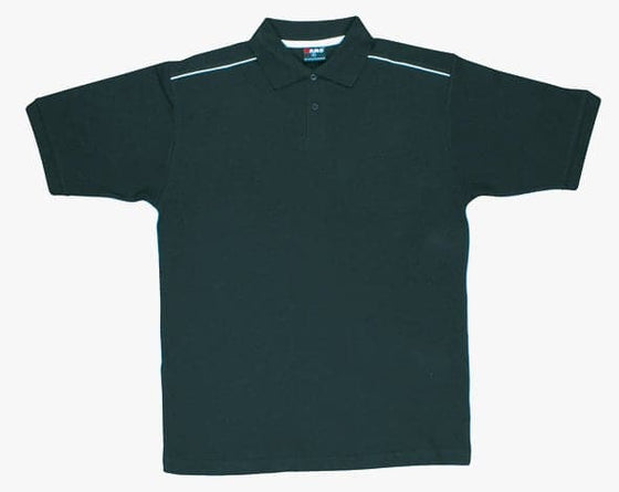 Mens 100% Cotton Pique Knit With Piping - kustomteamwear.com