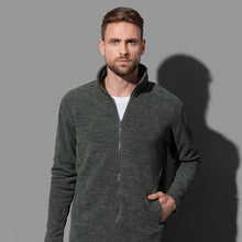  Men's Active Melange Fleece Jacket - kustomteamwear.com