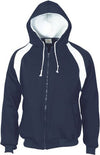 Mens Contrast Panel Fleecy Top with Hood - kustomteamwear.com