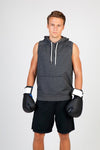 Men's Heather SLEEVELESS Hoodies - Greatness Range - kustomteamwear.com