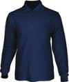 Mens Long Sleeve Basic Polo - kustomteamwear.com