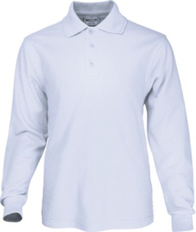 Mens Long Sleeve Basic Polo - kustomteamwear.com