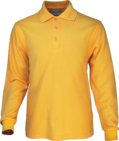 Mens Long Sleeve Basic Polo - kustomteamwear.com