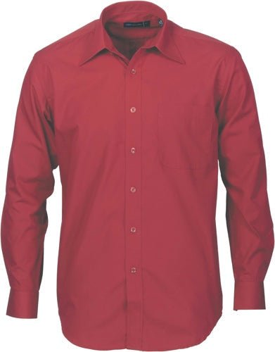 Mens Premier Poplin Business Shirts - Long Sleeve - kustomteamwear.com