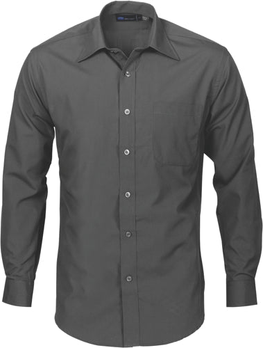 Mens Premier Poplin Business Shirts - Long Sleeve - kustomteamwear.com