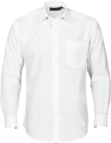 Mens Premier Poplin Business Shirts - Long Sleeve - kustomteamwear.com