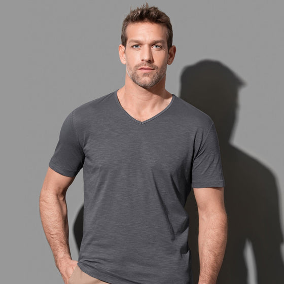 Men's Shawn Slub V-neck - kustomteamwear.com