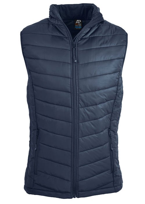 MENS SNOWY PUFFER VEST - kustomteamwear.com