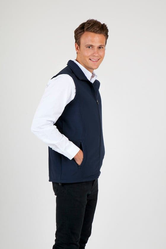 Men's Soft Shell VEST - TEMPEST Range - kustomteamwear.com