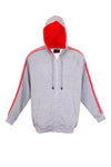 Mens Unbrushed Stripe Sleeve Hoodie - kustomteamwear.com