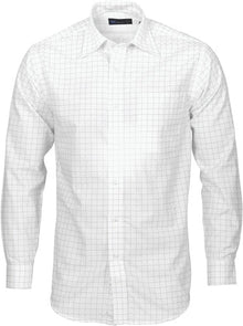  Mens Yarn Dyed Check Shirts - Long Sleeve - kustomteamwear.com
