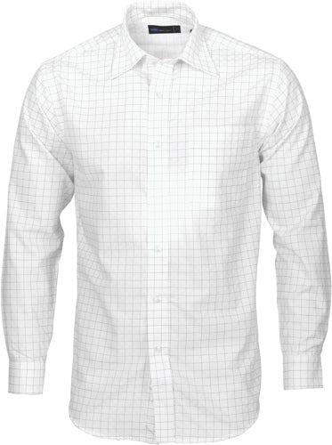 Mens Yarn Dyed Check Shirts - Long Sleeve - kustomteamwear.com