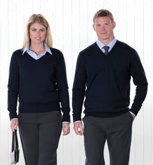  Merino Detailed Vee Pullover - Womens - kustomteamwear.com