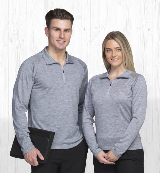 Merino Zip Pullover - Mens - kustomteamwear.com