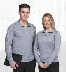  Merino Zip Pullover - Womens - kustomteamwear.com