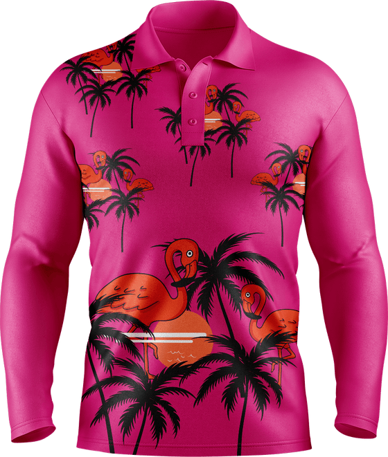 Miami Vice Men's Polo. Long or Short Sleeve - fungear.com.au