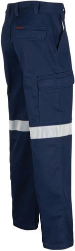 Middle Weight Cotton Double Angled Cargo Pants With CRS Reflective Tape - kustomteamwear.com