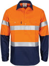 Paton Saint Flame Retardant 2 Tone Cotton Shirt with 3M F/R Tape - L/S - kustomteamwear.com