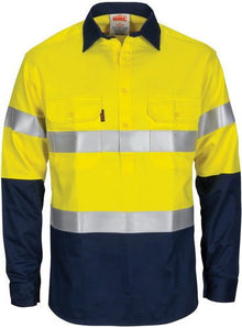  Paton Saint Flame Retardant 2 Tone Cotton Shirt with 3M F/R Tape - L/S - kustomteamwear.com