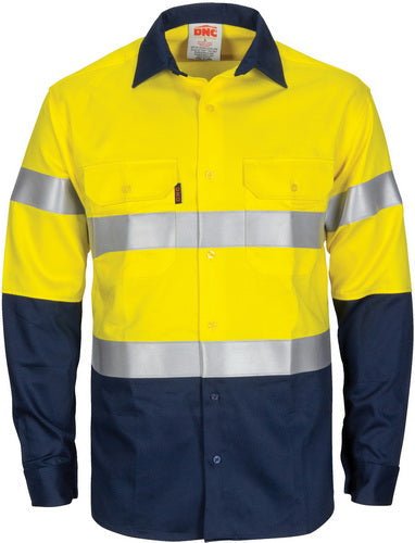 Patron Saint Flame Retardant 2 Tone Closed Front Cotton Shirt with 3M F/R Tape - L/S - kustomteamwear.com