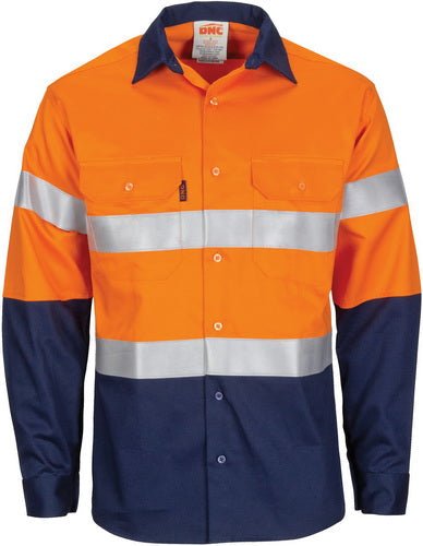 Patron Saint Flame Retardant 2 Tone Closed Front Cotton Shirt with 3M F/R Tape - L/S - kustomteamwear.com