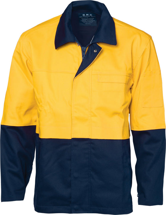 Patron Saint® Flame Retardant Two Tone Drill Welder’s Jacket - kustomteamwear.com