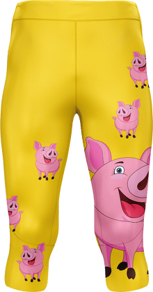  Percy Pig tights 3/4 or full length - fungear.com.au